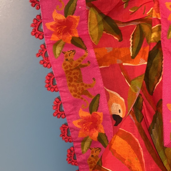 FARM Rio Solar Forest Square Neck Cotton Blouse NWT size medium - Picture 10 of 15